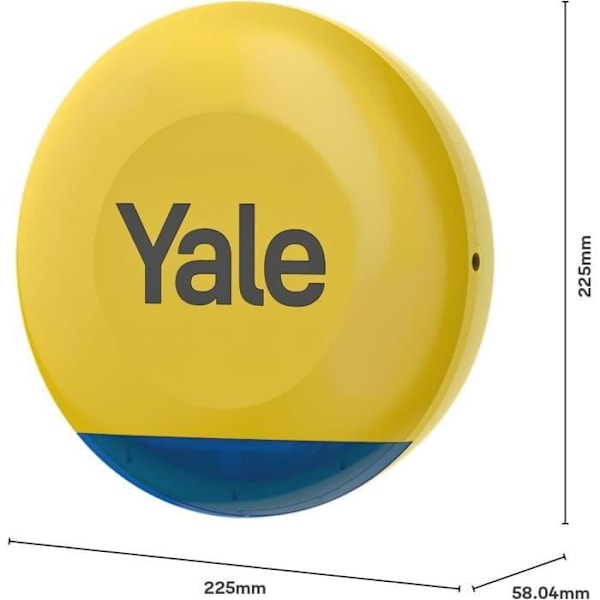 Yale Utomhus Siren Gul med Blinkande LED-lampor