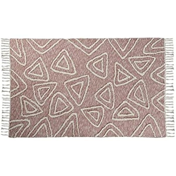 Matta - DKD Heminredning - Standard - Rosa och Vit - 120 x 180 cm - Inomhus rosa och vitt