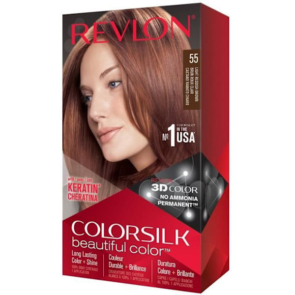 Revlon Colorsilk pysyvä hiusväri N°55 Vaaleanpunainen ruskea