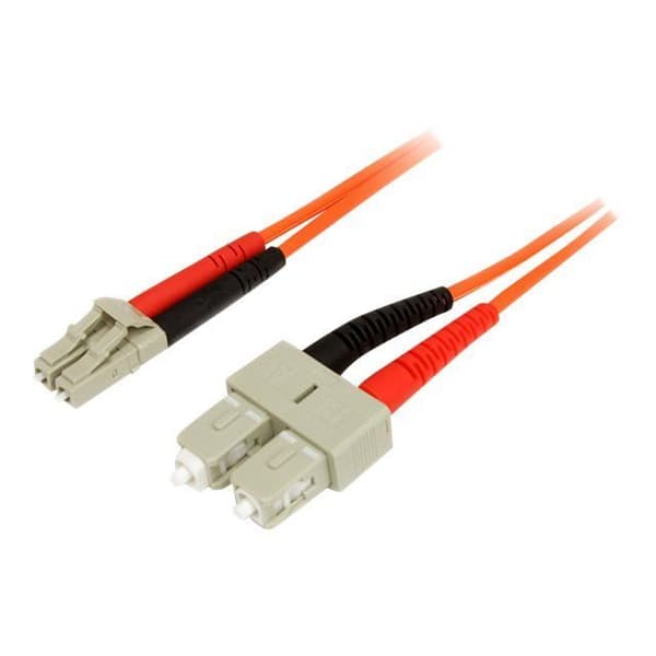 Duplex fiberoptisk patchkabel 50/125 multimode 2 m LC - SC - STARTTECH