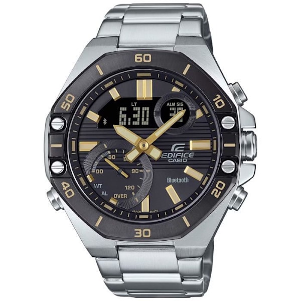 Kello - CASIO - ECB-10DB-1A9EF - Ruostumaton teräs - 10 baarin vesitiivis - Kaksoisnäyttö Pengar