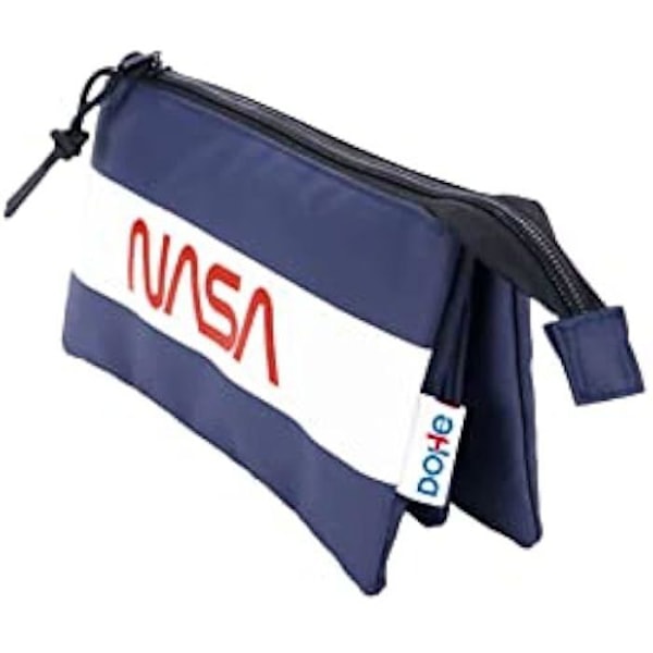 3-fack pennfodral - DOHE - NASA - Slitstark polyester - Flerfärgad - Blandat Flerfärgad