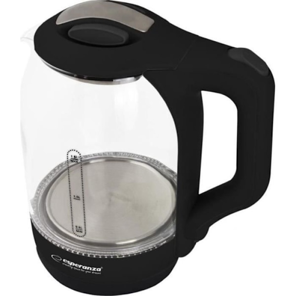 ESPERANZA Kedel Kapacitet 1,7L Effekt 1500W Sort-transparent - EKK025K