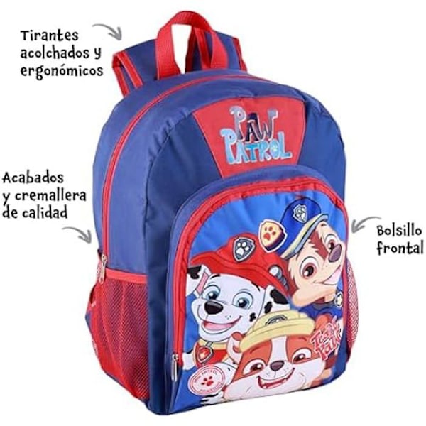Reppu - PAW PATROL - Uusi sukupolvi - 40 x 30 x 15 cm - Musta - Mixed Child Svart
