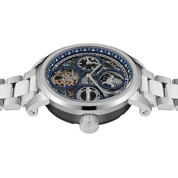 Automatisk Ur - INGERSOLL - The Arc - 44 mm - Rustfrit Stål - Vandafvisende 50m Blå