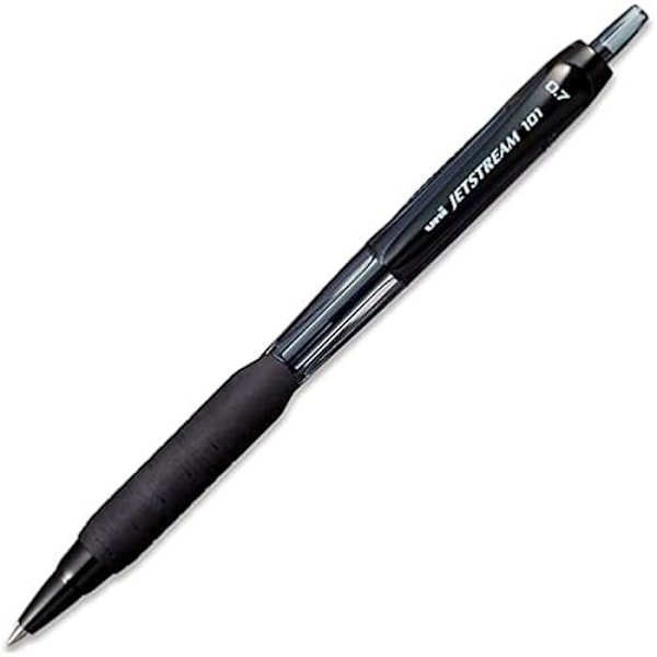 Rollerball - UNI-BALL - JetStream SXN-101 - Spets 0,7 mm - Box med 12 - Färg Svart Flerfärgad