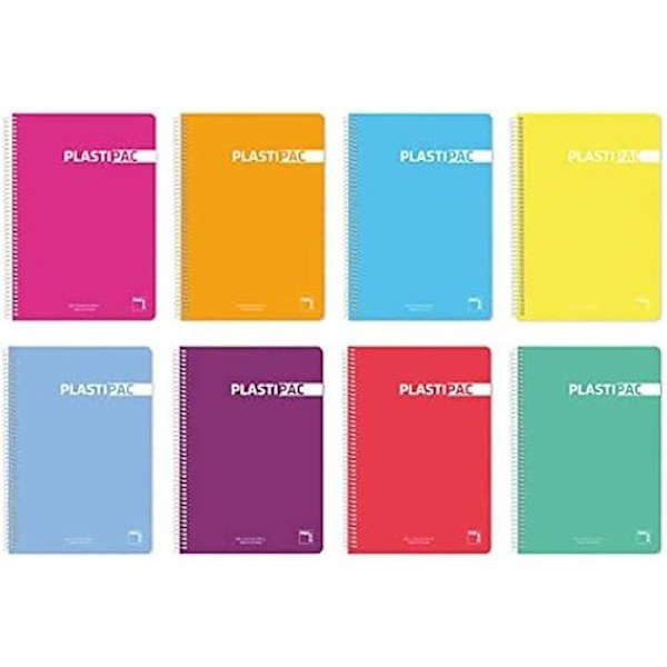Notesbog - PACSA - Flerfarvet - 80 paneler - A4-format - Blandet mångfärgad