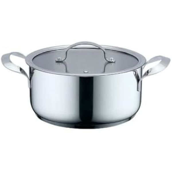 Kattila - HAEGER - Malli S77185625 - Ø 18 cm - Harmaa väri - Yhteensopiva kaikkien lämmönlähteiden kanssa Flerfärgad