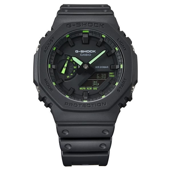 Ur - CASIO - G-Shock - Sort og Grøn resin Svart och grönt