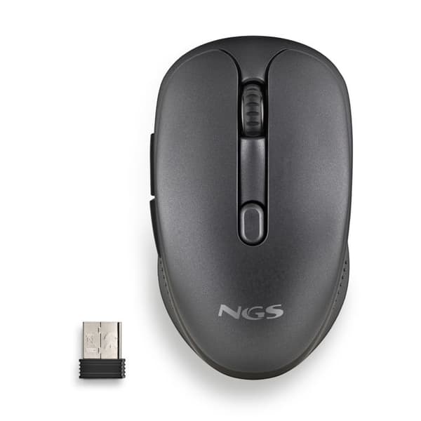 NGS EVO PEEP: Opladelige laser mus med multimode trådløs forbindelse. 2.4 GHz+Bluetooth 5.0+Bluetooth 5.1. Stille. DPI: 12
