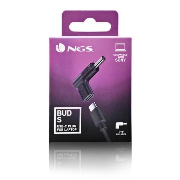 NGS BUD-S : Udskiftning af USB-C strømadapter kompatibel med SONY bærbare computere.