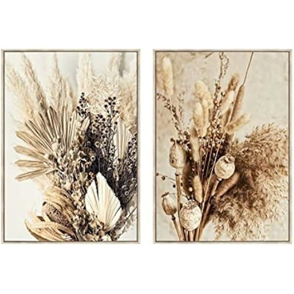 Maleri - DKD HOME DECOR - Estándar - Beige - Lærred og polystyren - 120 cm x 83 cm beige