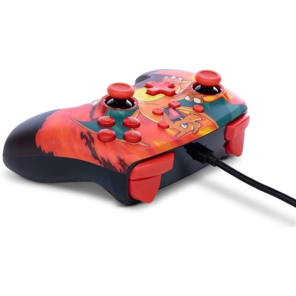 Pelaimenkki - POWER A - Charizard Vortex - Langallinen - 3,5 mm audio liitäntä - 3 m USB kaapeli Charizard Vortex