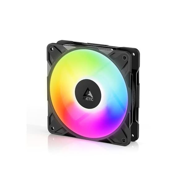 Ventilator 120 mm - ARCTIC - P12 Pro Reverse A-RGB - Omvendt luftstrøm - PWM - Sort
