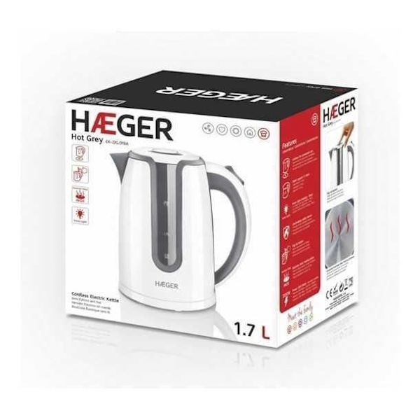 Haeger Varme Kedel 1,7 L 2200W Grå