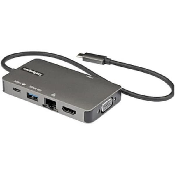 StarTech.com - DKT30CHVPD2 - USB-C-moniporttisovitin, 4K HDMI tai VGA, Type-C Mini Dock, 100 W PD, 3x USB-A