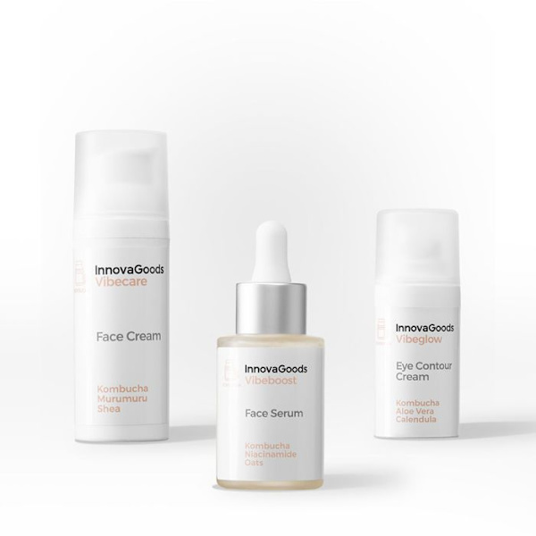 Pack Hydration Ansigt Kombucha InnovaGoods HYGIEJNE KROP SÆT - HYGIEJNE ANSIGT SÆT Rosa