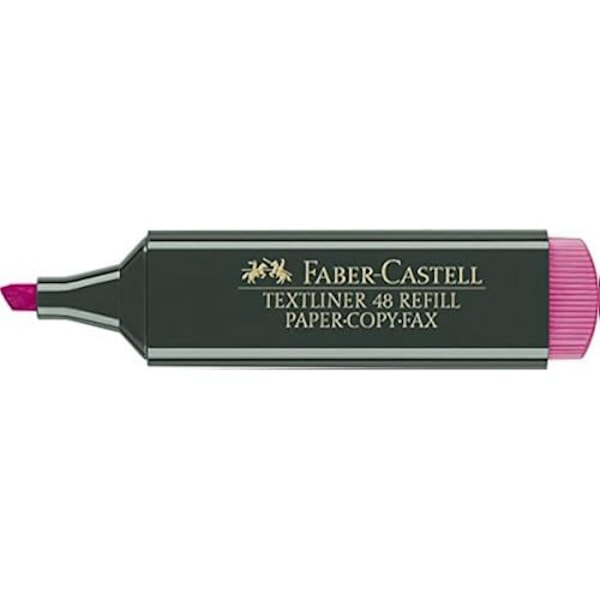 Highlighter pen - Faber-Castell 48-28 Text Liner - Pink - Pakke med 10 stk. Grön, Rosa