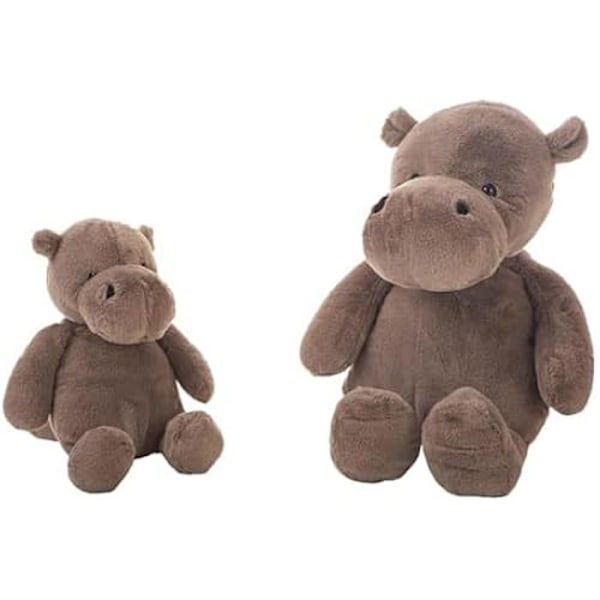 Plyschleksak - LLOPIS - HIPPO - 25 cm - Flerfärgad - Brun Flerfärgad