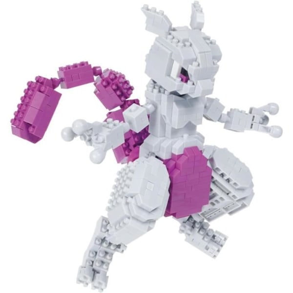 Figurine i mursten - BANDAI - NANOBLOCK - Pokémon - Mewtwo