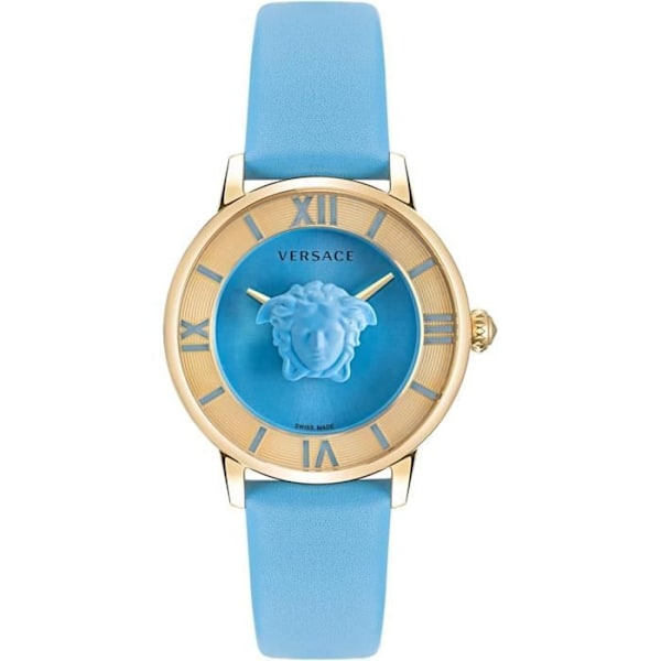 Ur - VERSACE - La Medusa VE2R00622 - Kvarts - Turquoise Læder - 38 mm Rustfrit stål Turkos
