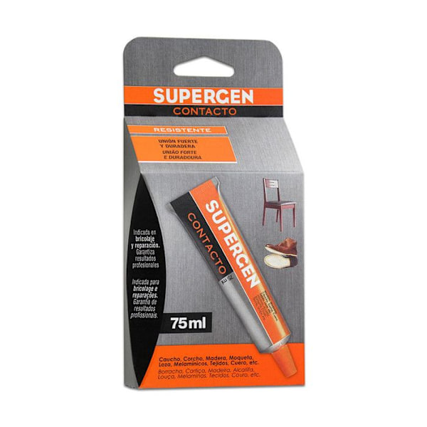 Lim - Supergen - Klassisk - 75 ml - Kontaktlim - Slidstærk og fleksibel