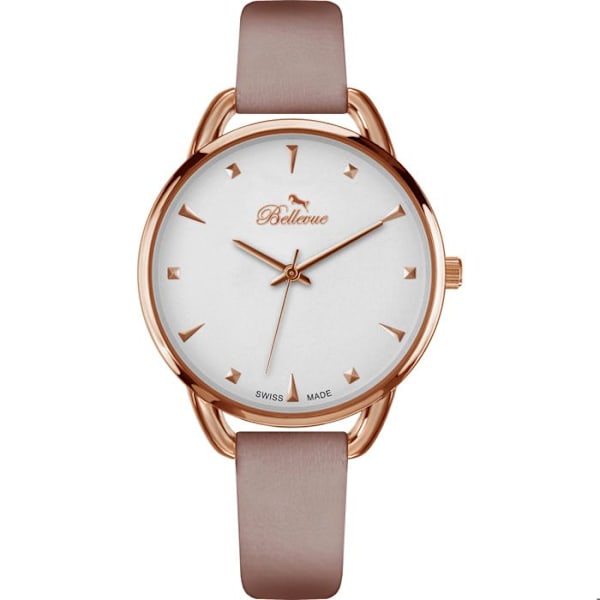 Ur - Bellevue - B35 - Quartz - 38MM - Metal - Chic rosa/vit