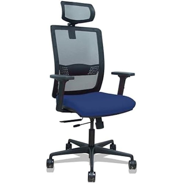 Chaise Haches - PIQUERAS JA CRESPO - Tissu Bali - Tummansininen - Suuri Koko - Korkeussäädettävä marinblå