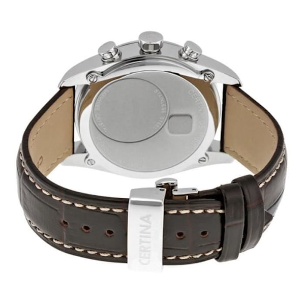 Klocka - Certina - DS Multi-8 - Svart läder - 42mm - Quartz - Herr Svart