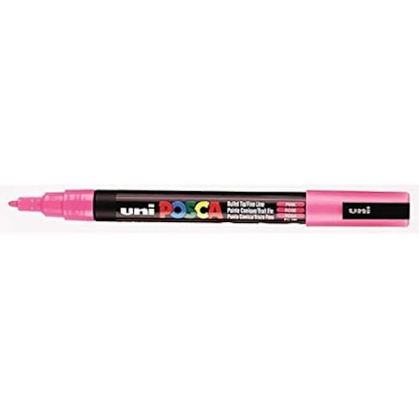 Markör - UNI-BALL - Uni Posca 0,9-1,3 mm - Flerfärgad - Outplånlig - Fin spets mångfärgad