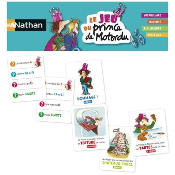 NATHAN - The Game of the Prince of Motordu - Brädspel Flerfärgad