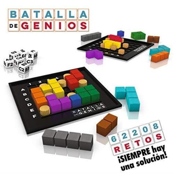 Bordspil - LUDILO - Battle of Genios 3D - Træpuslespil - Uddannelsesmæssigt - For børn sort