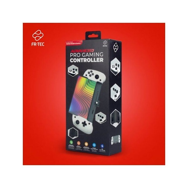 Spelkontroll - FRTEC - FT1057 - Kompatibel med Nintendo Switch - 4 programmerbara knappar - USB-C Vit