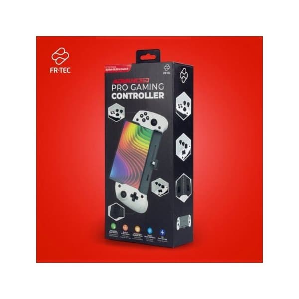 Spillekontrol - FRTEC - FT1057 - Kompatibel med Nintendo Switch - 4 programmérbare knapper - USB-C Hvid