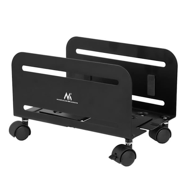 Maclean MC-851 universal computermøbel med hjul 10 kg Svart