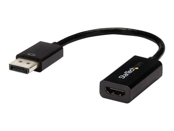 STARTECH.COM Aktiv DisplayPort 1,2 til HDMI 4K-adapter til desktop eller bærbar computer, der er kompatibel med DP