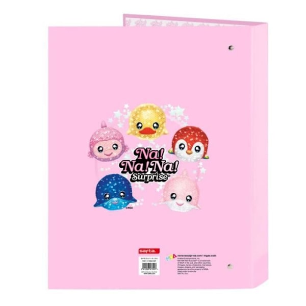 Ringbind Na!Na!Na! Surprise Sparkles Pink A4 (26,5 x 33 x 4 cm)