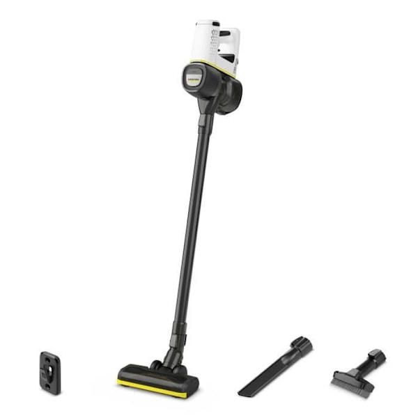 KARCHER VC 4 Langaton myHome - Langaton imuri - Akunkesto 30 min - hiljainen - sähköharja - boost-tila musta, Keltainen