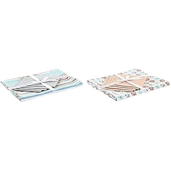Pöytäliina ja lautasliinat - DKD HOME DECOR - Harmaa - Puuvilla - Mitat 27x40x33 cm - Tavallinen Grå