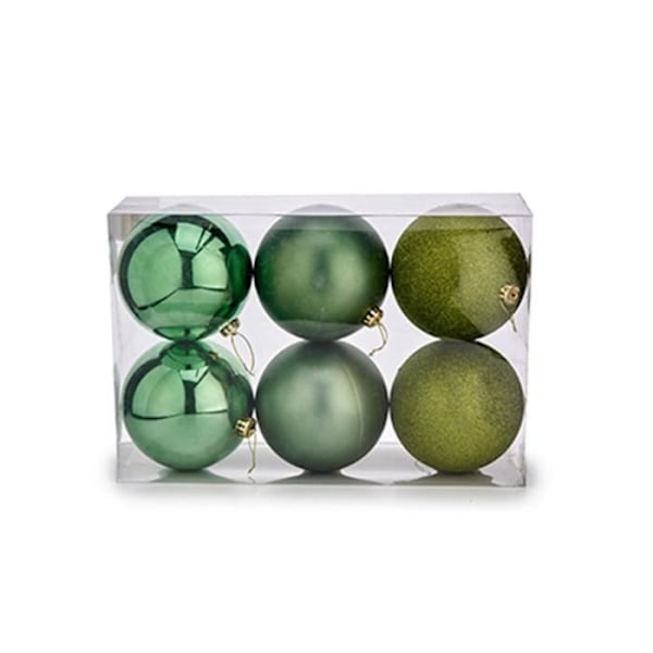 set med julkulor 15 x 16 x 15 cm grön (4 enheter)