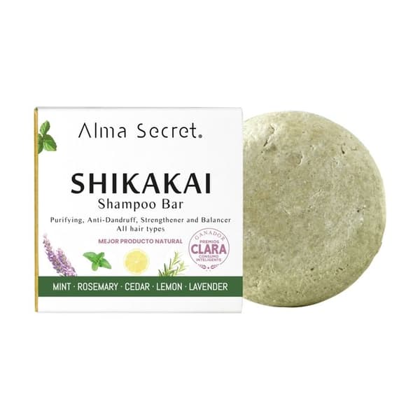 ALMA SECRET - Shikakai solid shampoo (hårtab, skæl) 85 g