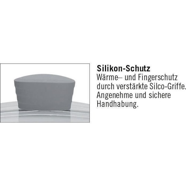Alumiininen haudutuskattila - GSW - BOLERO - 28 cm - Induktio - Harmaa / Valkoinen Grå Inuti Vit