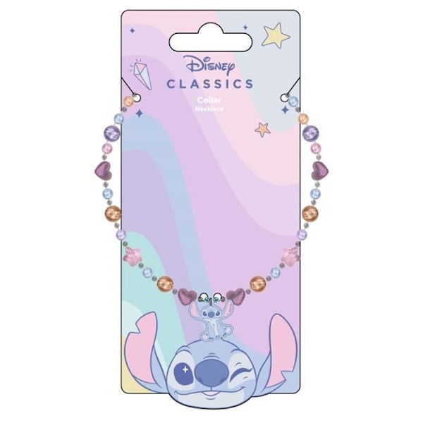 Lasten kaulakoru - Cerda - Disney Stitch - Metalli - Sininen/Pink - Stitch riipus blå/rosa