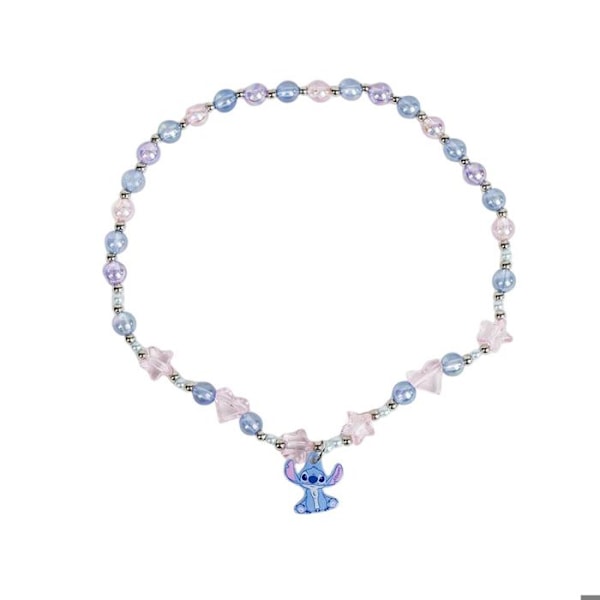 Lasten kaulakoru - Cerda - Disney Stitch - Metalli - Sininen/Pink - Stitch riipus blå/rosa