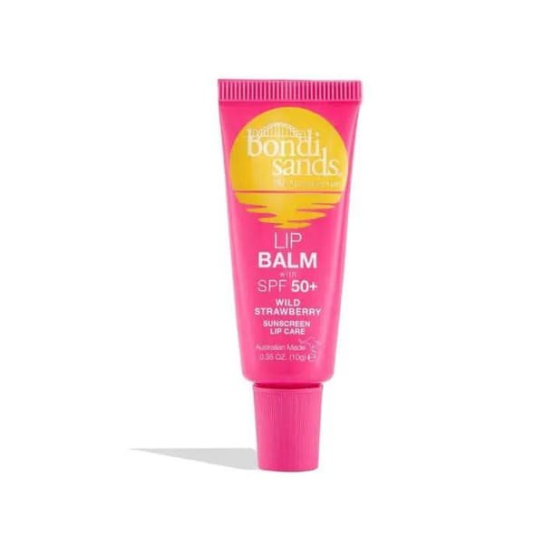 LÆBEPOMADE med SPF50+ #jordbær 10 gr