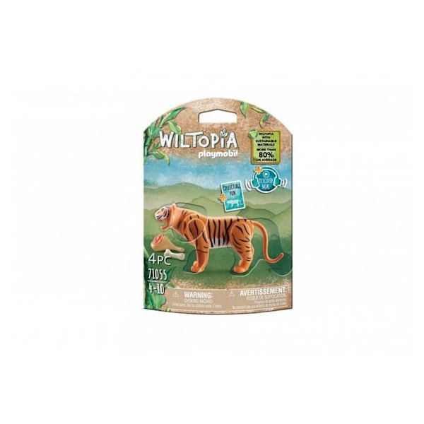 Rakennuspelit - PLAYMOBIL - 71055 Wiltopia Tiger - Oranssi - Sekalaiset - Lapsi