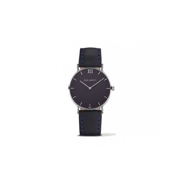 Dameur - Paul Hewitt - PH-SA-S-ST-B-11S - Sort læder - Ø 39 mm - Vandtæthed 5 Atm Svart