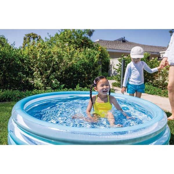 Oppustelig badebassin Intex Blue Bliss Blå