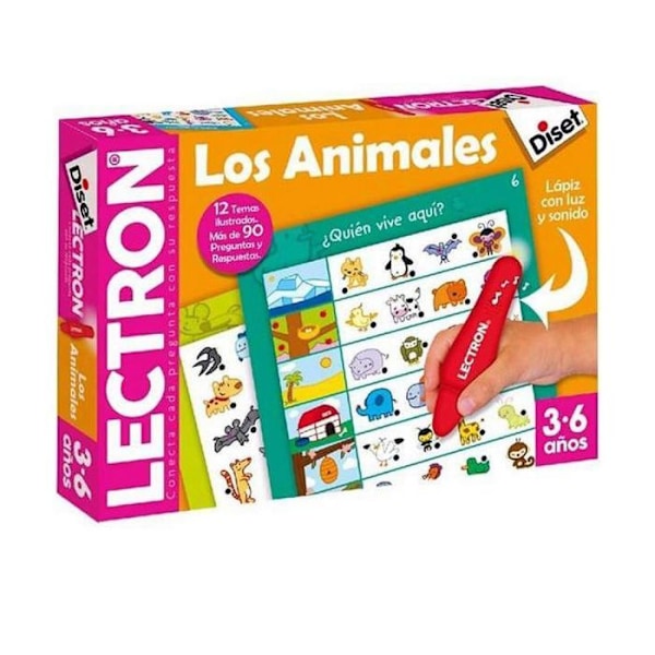 Diset kysymys ja vastaus peli - 63883 - Lectron Opetuskynäpeli Animals