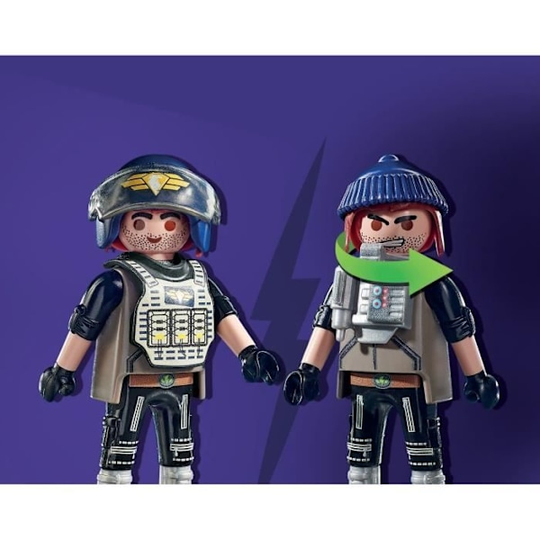 PLAYMOBIL 71147 Transformable Bandit Quad, poliisin eliittiyksikkö, City Action, 5-vuotiaat ja sitä vanhemmat Flerfärgad